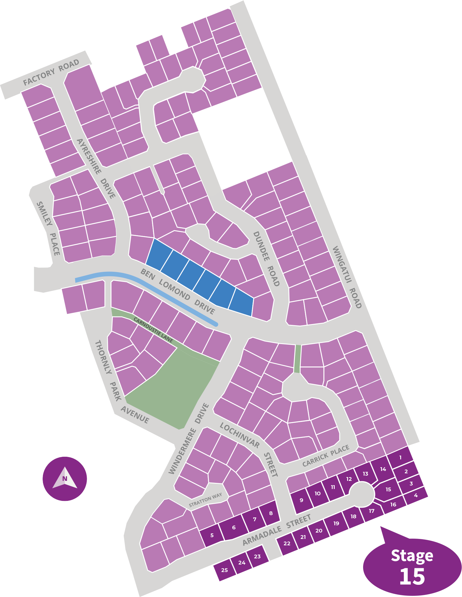Highland Park Map Details